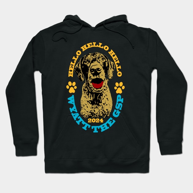 Hello Wyatt The Gsp - Fluff Cancer! Hoodie by Anespen